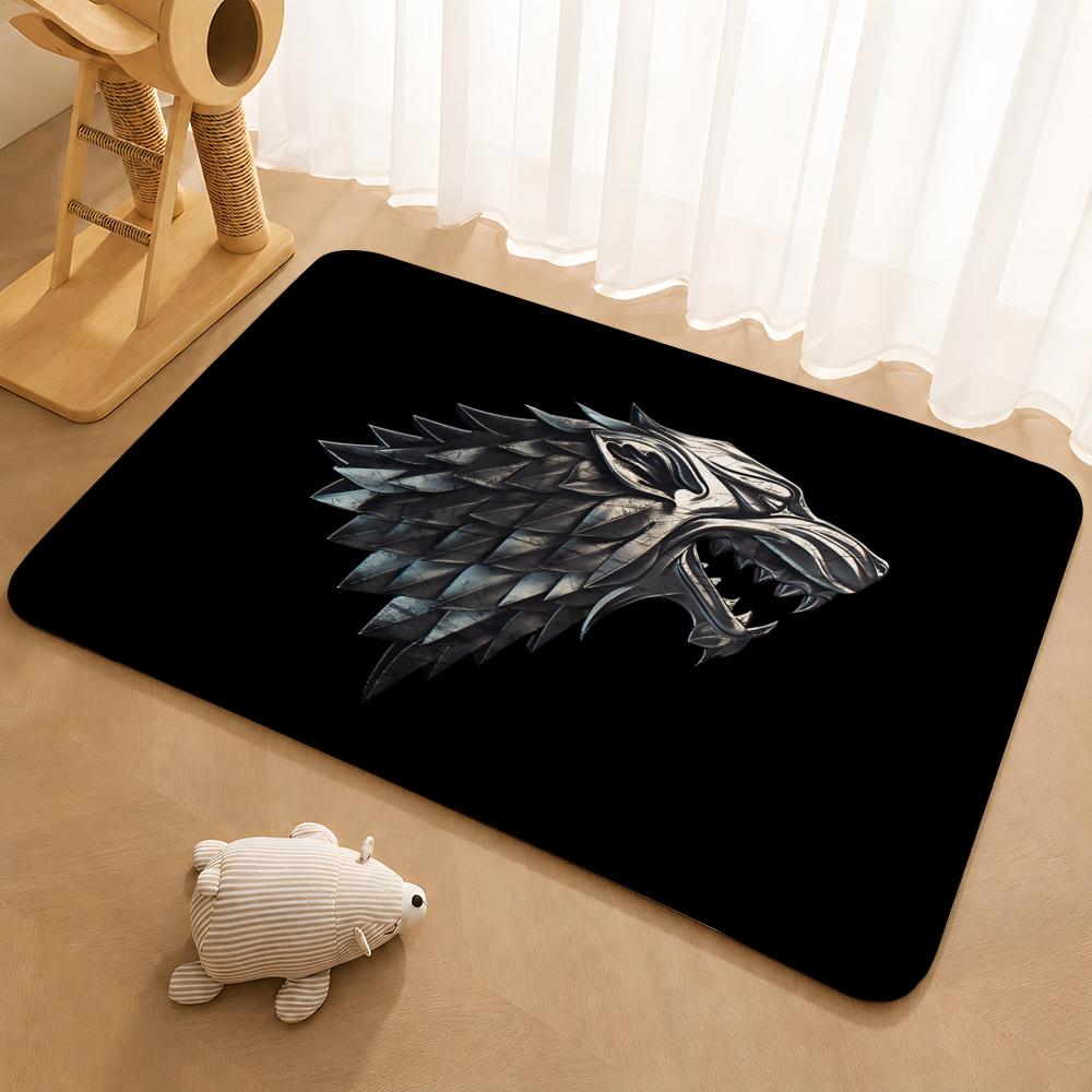 Popular TV series G-Game of T-Thrones Floor Mat Floor Mat Soft Flannel Non-Slip Door Rug for Living Room