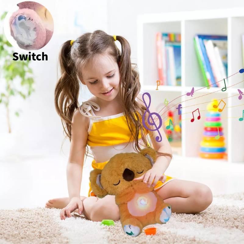 Adorable Pink Koala Sleep Aid Plush Toy With Soothing Music For Babies