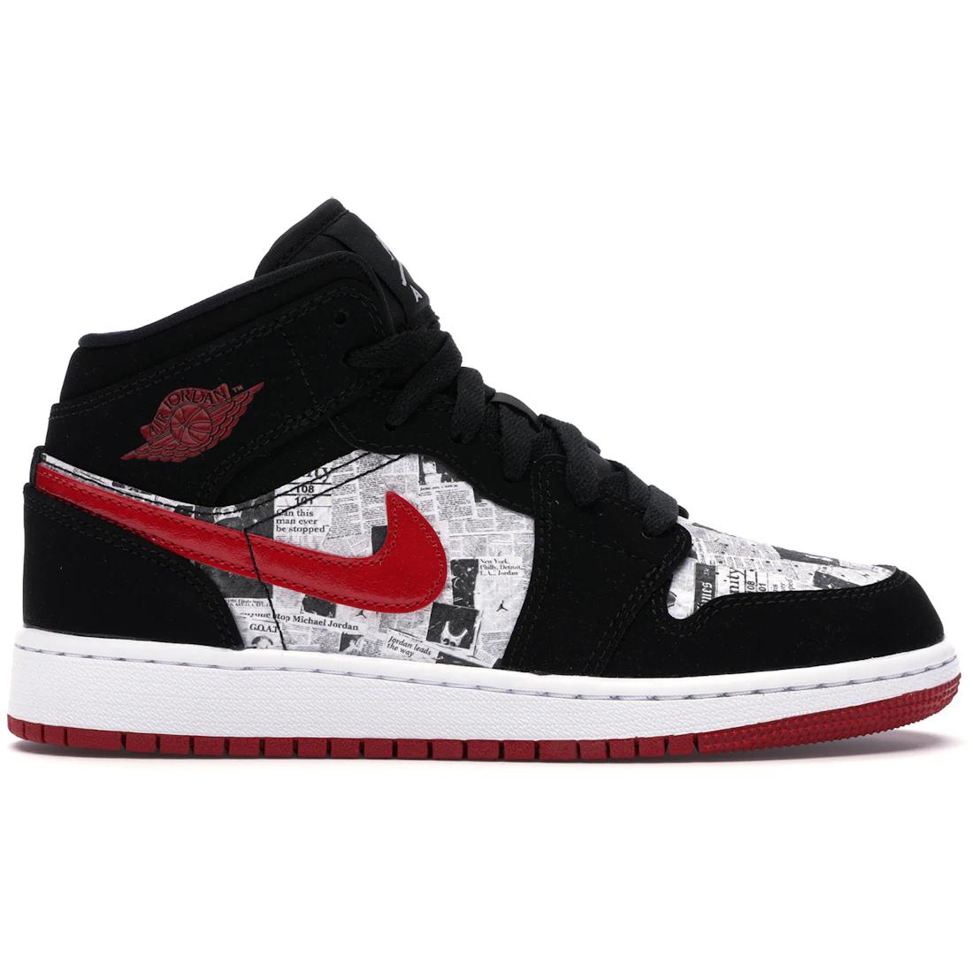

Sneaker Jordan 1 Mid Newspaper Air Times (GS)(BQ6931-061) 36.5