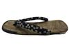 Edoten Geta Sandals with Tire Soles, Crow Bamboo, Cushioned Straps, Made In Japan, Cherry Blossom Color, Size LL