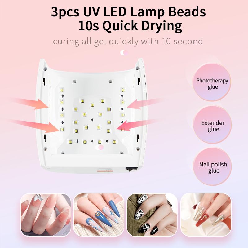 Dobíjecí UV LED lampa na nehty Bezdrátový vysoušeč vlasů gel lak Pedikúra Manikúra Světlá bezdrátová LED lampa na nehty pro manikúru