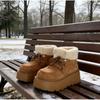Winter Chunky Platform Women Snow Boots Fashion Keep Warm Thick Sole Cotton Footwears Causal Comfort No Slip Outdoor Shoes