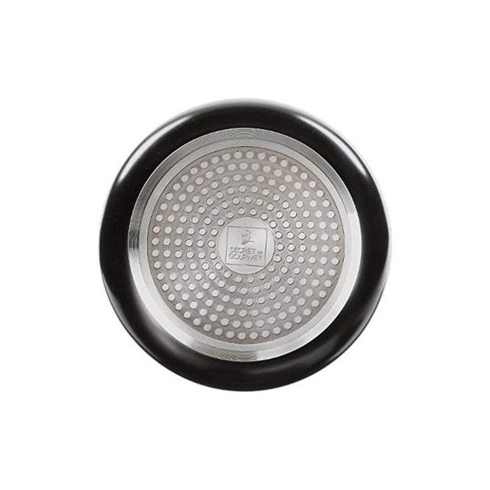 Lot de 3 casseroles 16/18/20 cm + poignée amovible Secret de Gourmet