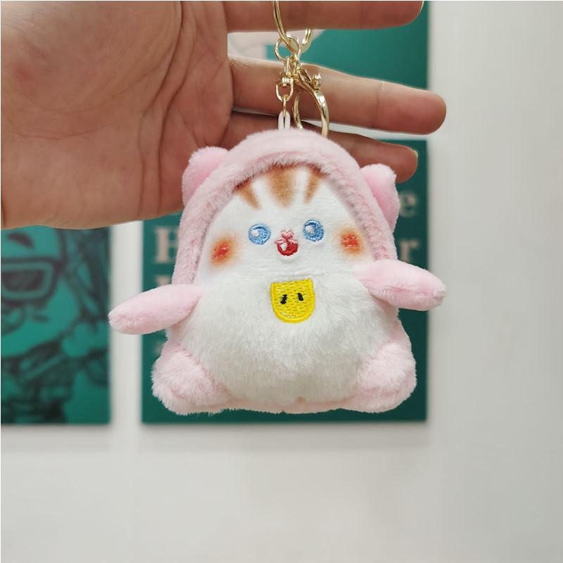 Adorable Cat Keychain Plush Doll Soft Fabric Toy Wholesale Perfect Gift