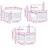 Outdoor Sofa Set with Cushions 6 pcs Natural and Cream