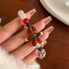 Korean Seasonal Gingerbread Man Minimalist Bracelet: Christmas Edition