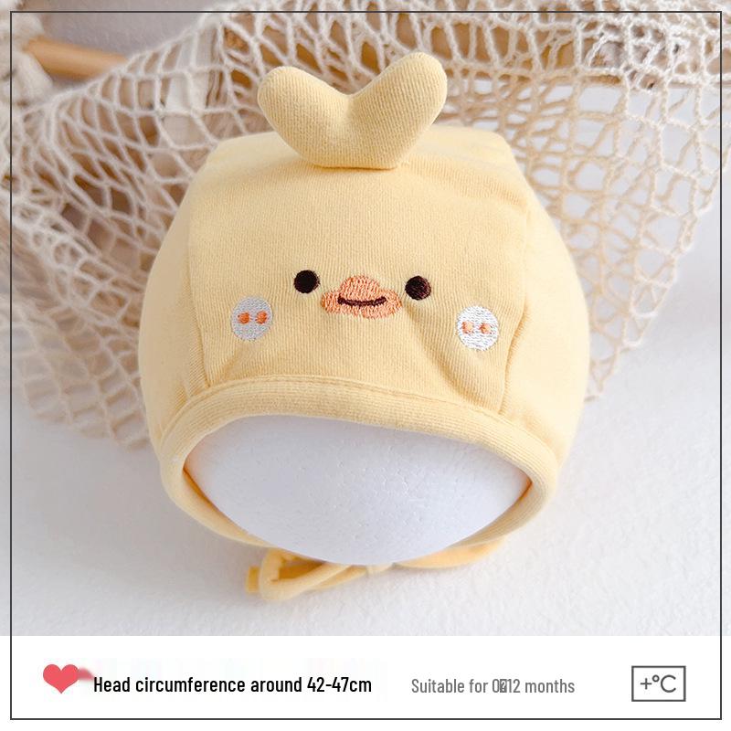 Newborn Cartoon Beanie: Autumn/Winter Ear & Fontanel Protection Hat