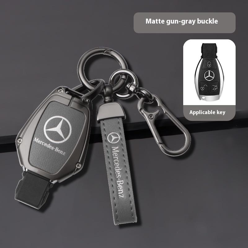 Car Sticker For Mercedes-Benz A B C E G S V Class GLA GLC GLE GLK Vito Sprinter SL SLK Viano ML Car Zinc Alloy Key Case Bag Meta
