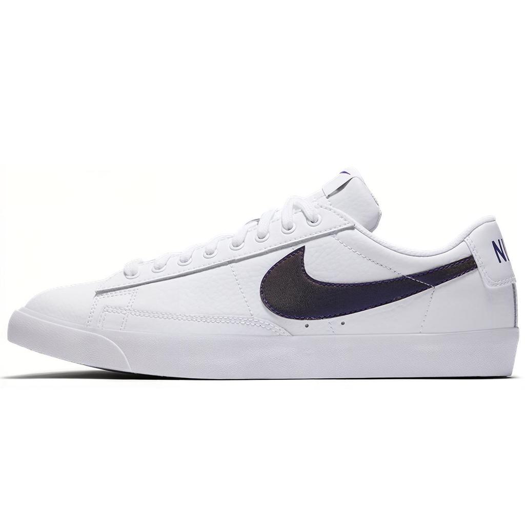 Nike Marynarka Prm Wz19 Casual Trwałe Niskoprofilowe Buty Skate Męskie Trampki Biało-Fioletowe BQ7460-100