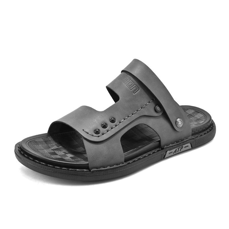 

Summer outdoor travel two wear sandals fashion casual breathable open-toed men s shoes Korean version trend beach flat sandals 44
