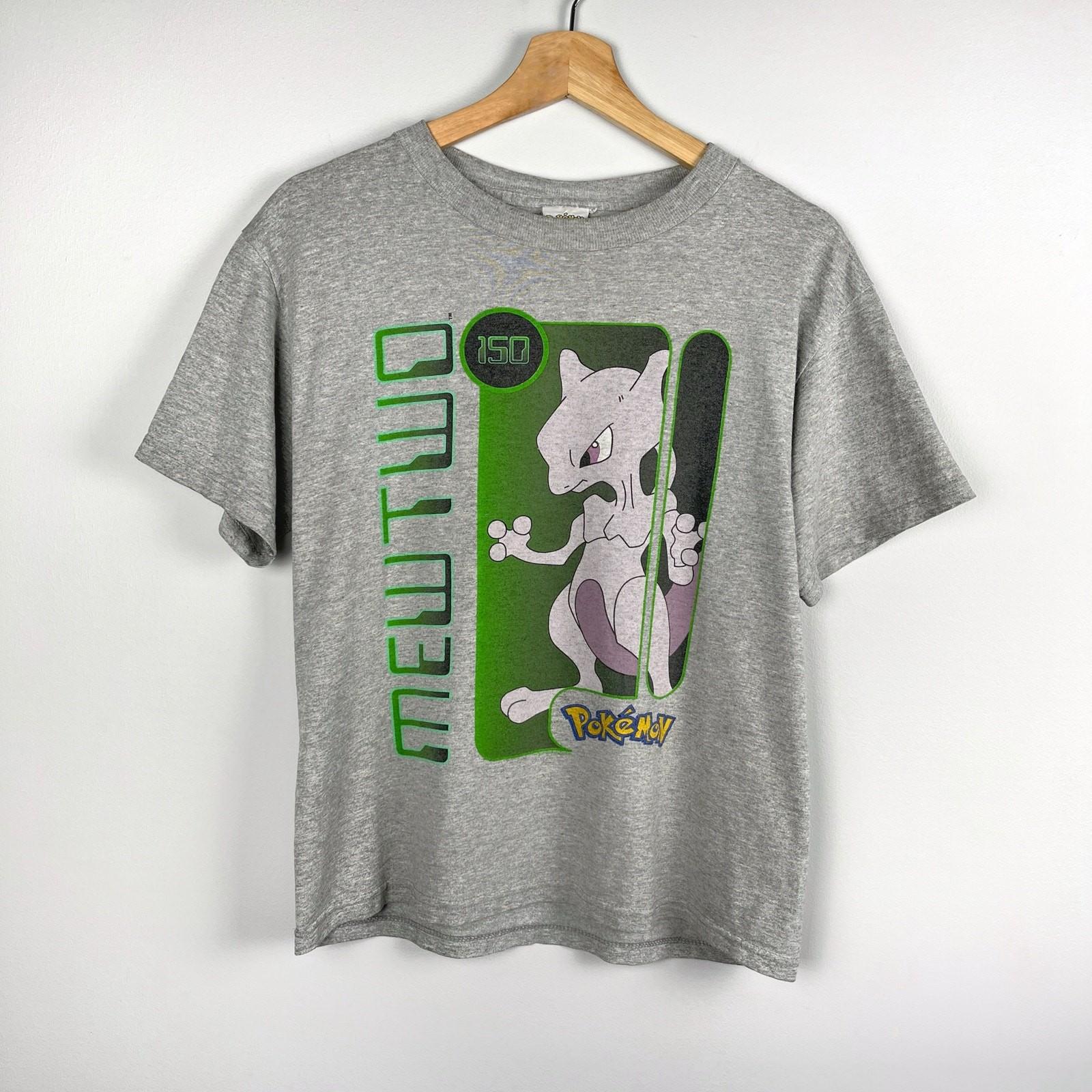 Rare Vintage 1999 Mewtwo Pokemon Graphic T Shirt Youth Large 90s Ninetendo Tee Unisex T-Shirt XL
