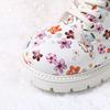 Children Snow Boots Leather Flower Warm Plush Toddler Kids Shoes Non-Slip Girls Boots EU 23-31