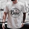 T Shirt for Men I Give In To Beer Pressure Funny Graphic Tops Y2k Clothes Bachelor Party Tees Drinking Team Matching Streetwear