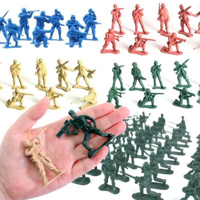 12/36pcs 5cm Plastic Soldier Figurin Sand Table Exercise Military Model Scene Props Desktop Decoration Collection Gift YMY