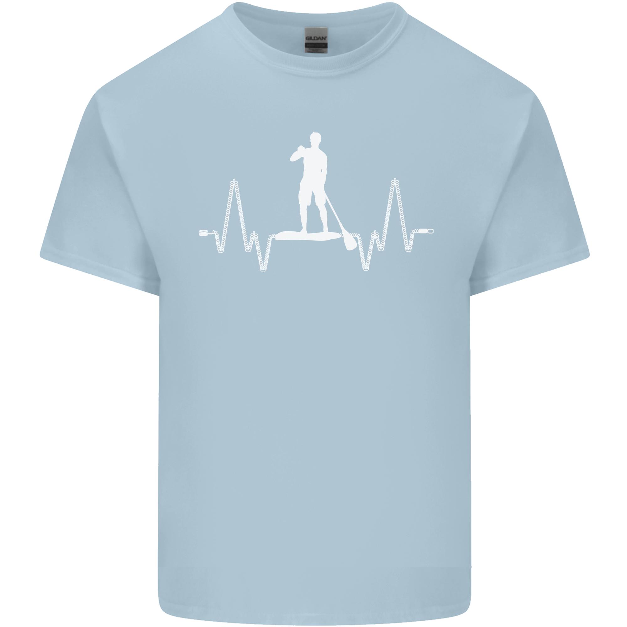 Paddleboard Pulse Paddle Boarding ECG Unisexs Light Cotton TShirt S