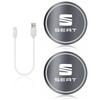 Car Luminous Water Cup Coaster Led Atmosphere Light Holder For Seat Leon Ibiza Alhambra Exeo Altea Arona Mii IBL Car Accessories Ik,098