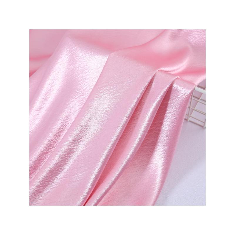 1025 Shiny Crinkle Bright Silk Satin Fabric for Pajamas & Dresses
