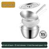 Qianxing 304 Stainless Steel Oil Drum and Colander Set