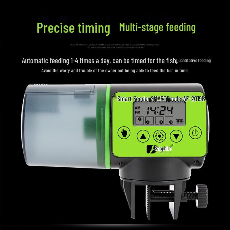 LCD Display Automatic Fish Feeder for Aquariums