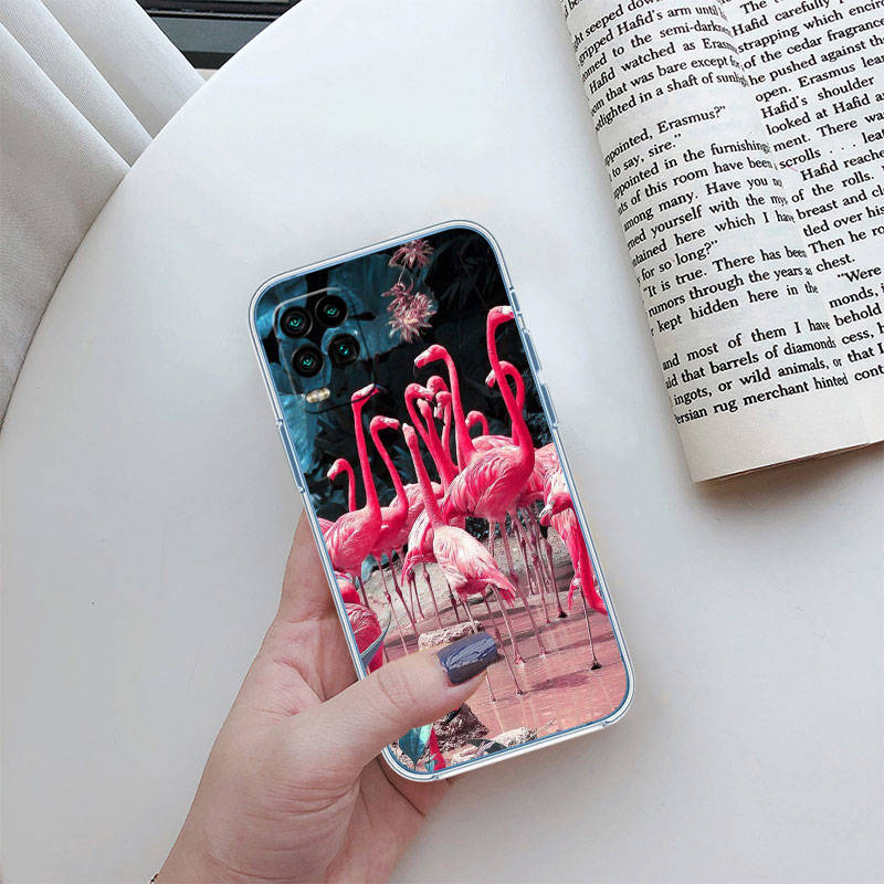 JO24 Flamingos Pink Bird Phone Case for Motorola E22S E7 G6 G7 G8 G9 Plus Power Play G10 G20 G04 E30 E40 E22 E20 E13 G22 G23 G Stylus Play
