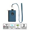 Neck Hanging Card Holder with Lanyard, Transparent ID Sleeve & RFID Blocking Wallet