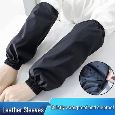 New Arrival: Durable Waterproof Leather Kitchen Oversleeves for Adults