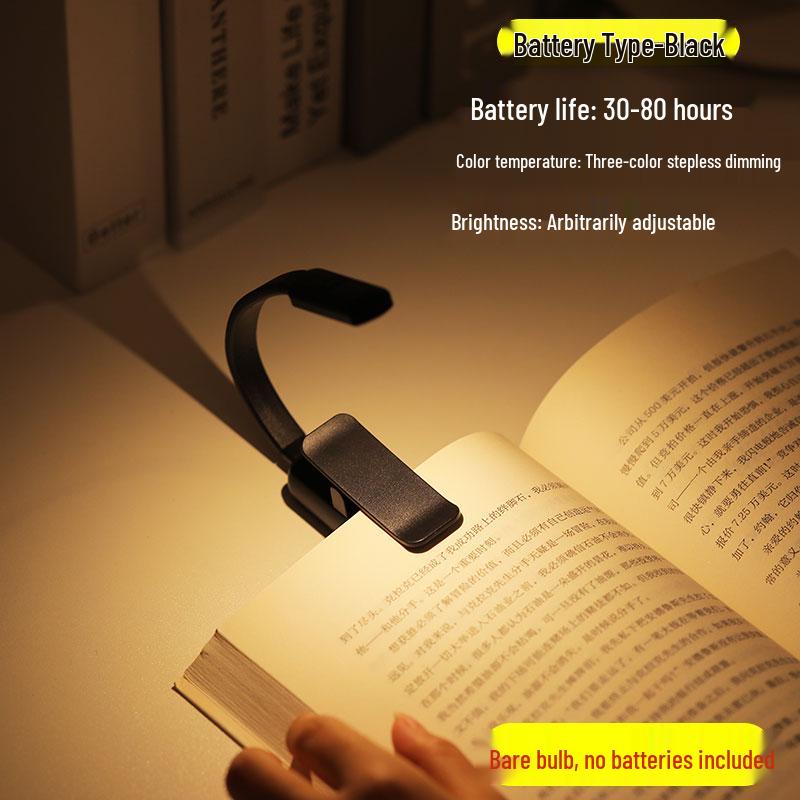Rechargeable Mini Clip-On Reading Lamp - Dormitory & Bedside Study Light