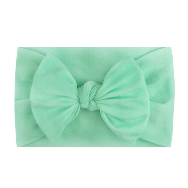 New 3pcs set, children's headband, baby nylon bow does not hurt the skin, wide headscarf, baby headband.