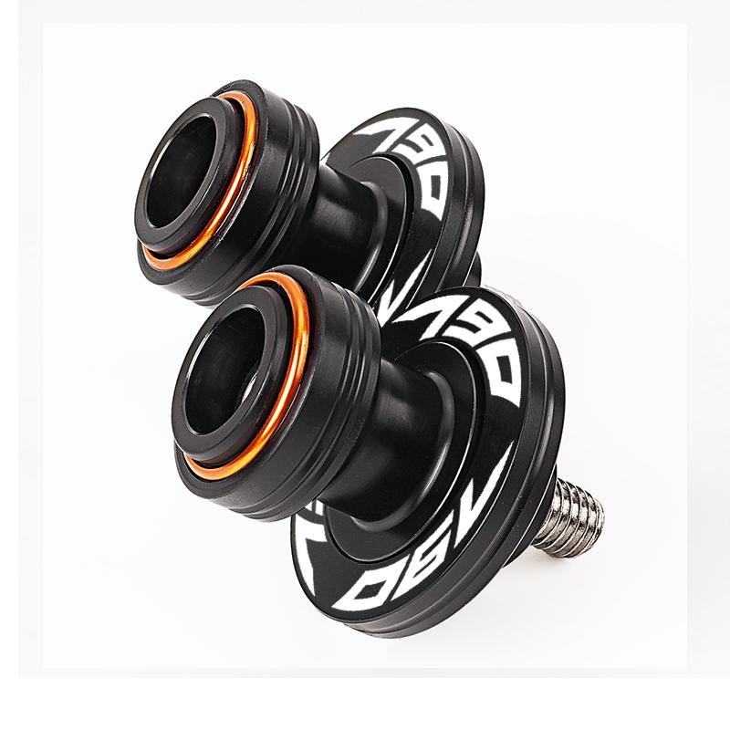 For KTM 790 DUKE Duke790 2018-2024 2025 Motorcycle Front Rear Wheel Axle Crash Slider Protector M10 Swingarm Spools Slider Stand Stand Bolt-Orange
