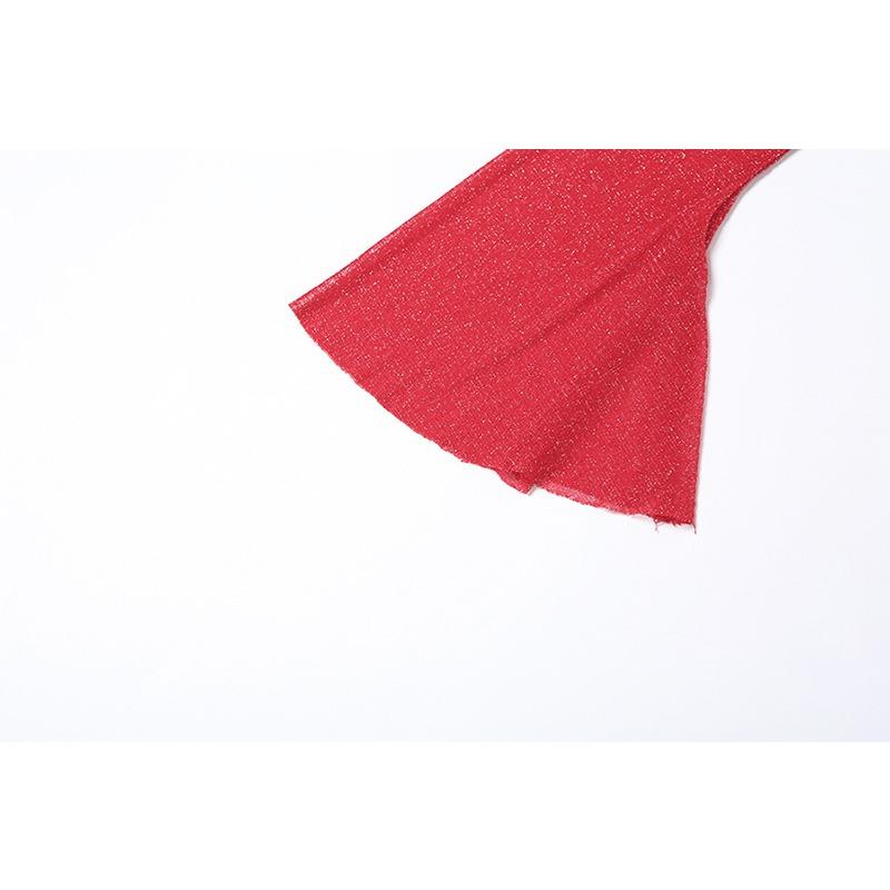 Autumn Women's Temperament Sexy U-neck Backless Long-sleeved Slim-fit Wrap Buttock Dress