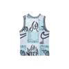 Nike SS23 Basketball Series DNA CHBL Full Print V-Neck Quick-Dry Sleeveless Jersey Men Tops Pink Blue HF6141-418