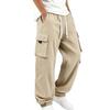 Men's Multi Pocket Cargo Jogger Pants for Spring Fall Outdoor Work Tapered
