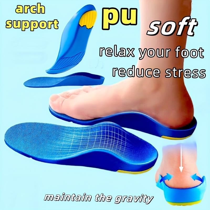 1 par unisex inlägg med hålfotsstöd och U-formad hälkudde, stötdämpning & andningsförmåga - Mjuka dämpade inlägg