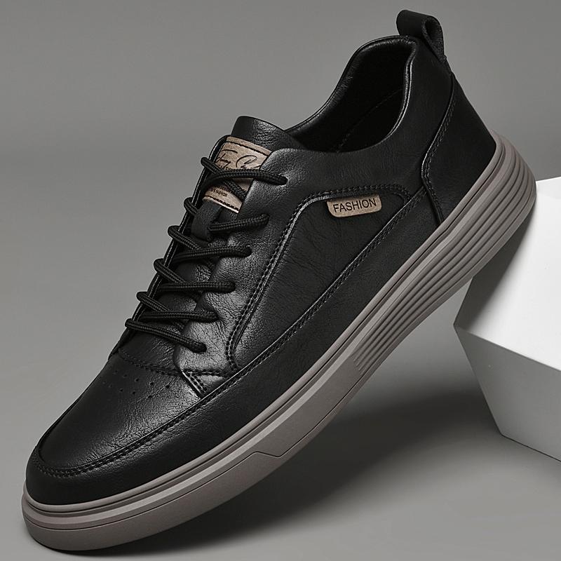 Дышащая мужская повседневная обувь из натуральной кожи — фото 6