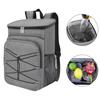 Picnic Bag Large Capacity Waterproof Oxford Cloth Cooler Bag with Adjustable Straps Side Mesh Pockets Outdoor Lunch Bag