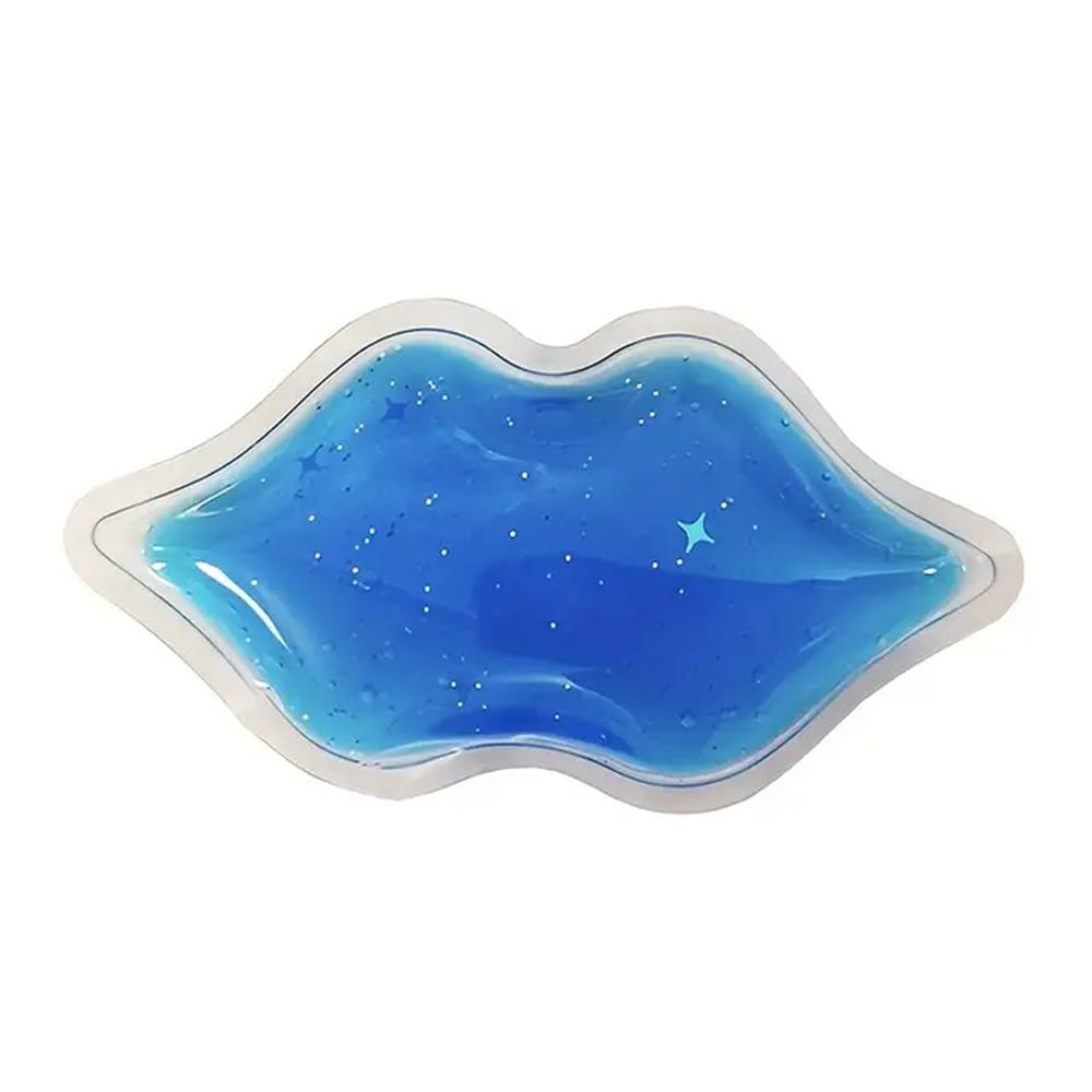 

5Pcs Flexible Lip Ice Pack Reusable Gel Ice Pack New Eye Ice Pack Lip Care синій