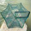 Fishing Shrimp Cage Baits Mesh Net Foldable Fish Trap Cage 6/8 Hole Folding Fishing Net Automatic Fishing Trap Net