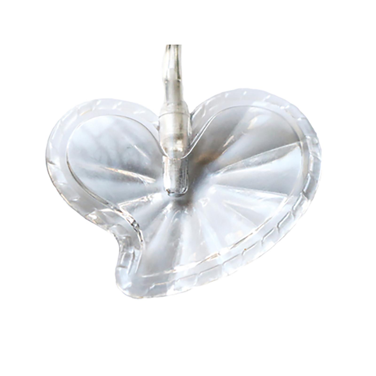 

String of Heart Shaped Colorful Light String Valentine s Day Decoration бежевый