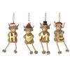 Set of 4 Highland Cow Decorations 'Home'