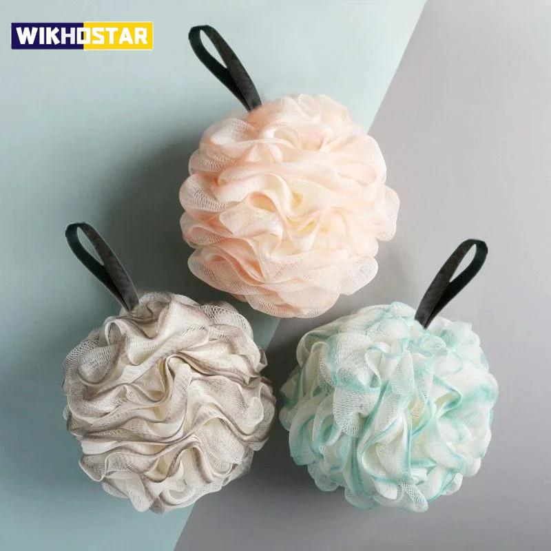 

Большой шар для ванны, богатая пена, мочалка для тела, сетка для мытья в душе, губка для ванной, аксессуары для ванной