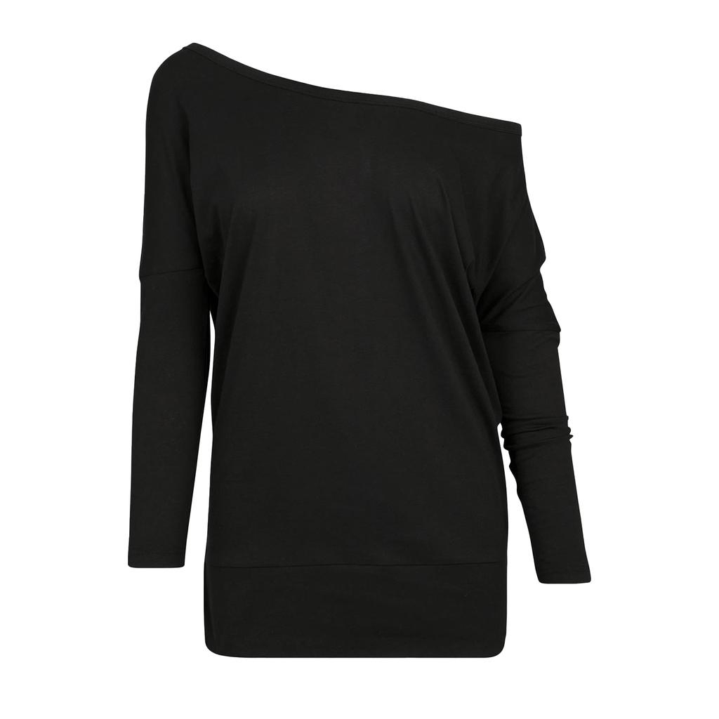 Build Your Brand Womens/Ladies Batwing Sleeve Top