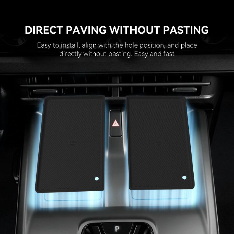 Car Wireless Charging Silicone Non-Slip Mat For BZ4X/BZ 2026 Anti Dust Center Console Charger Pad Liner Interior Accessories