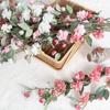 6 Pcs 90cm Fake Flower Branches Silk Blossom Artificial Camellia Flower with Long Stem for Home Wedding Arrangement Party Table Centerpiece Decoration