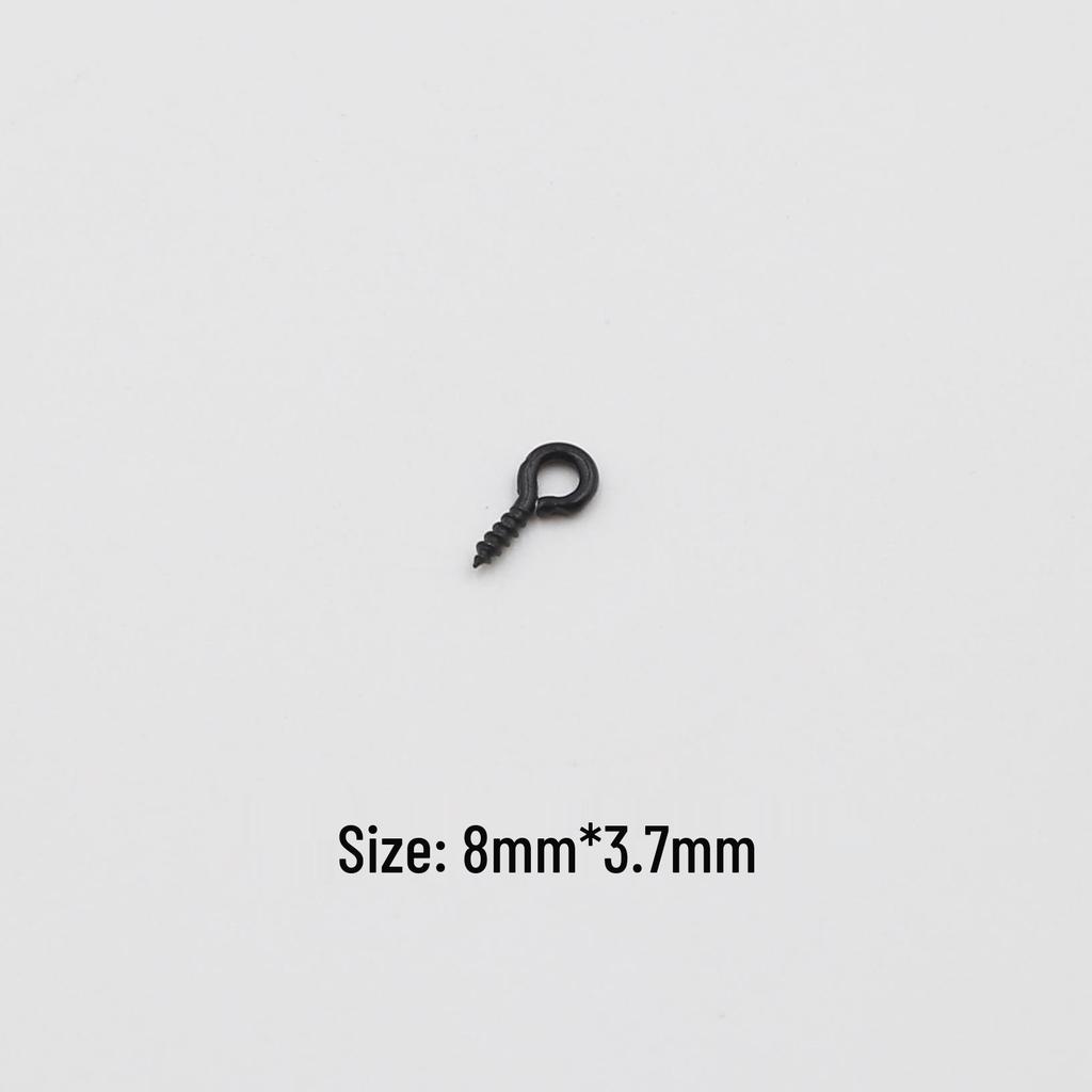 DIY Colored Ram Horn Hook Jewelry: Pearl Screw Nails & Threaded 9-Shaped Pendant Accessories