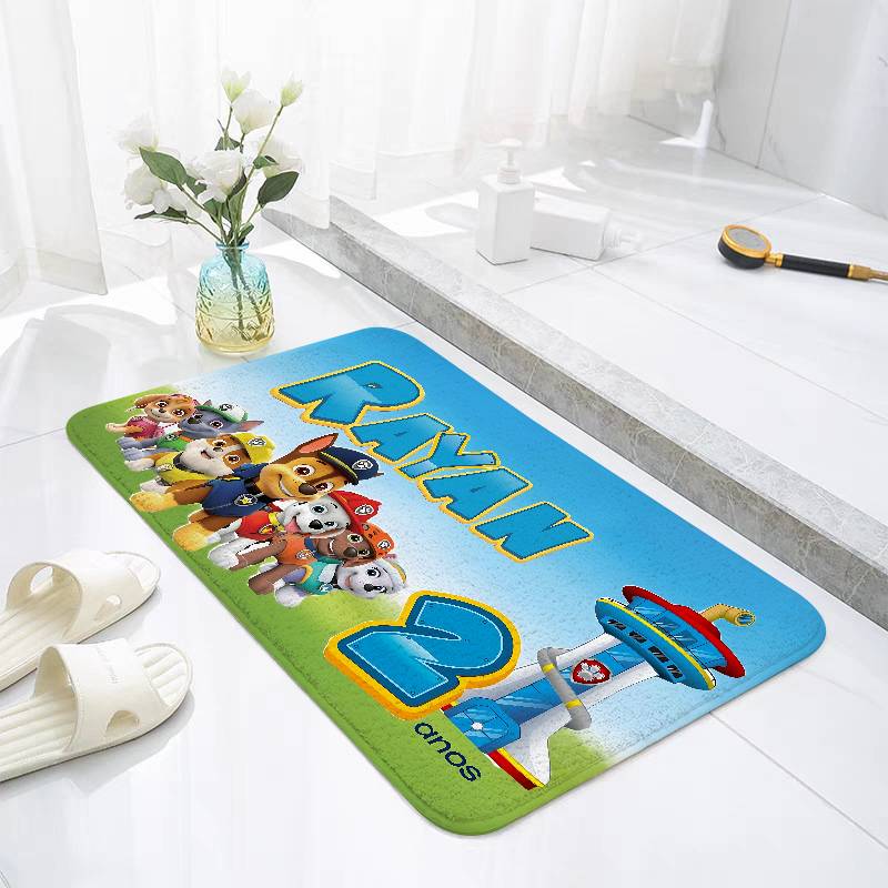 Anime P-Paw P-PatrolS Cute Floor Mats Laundry Rug Carpet For Living Room Decor Lounge Area Anti-slip Foot Mat Entrance Doormat