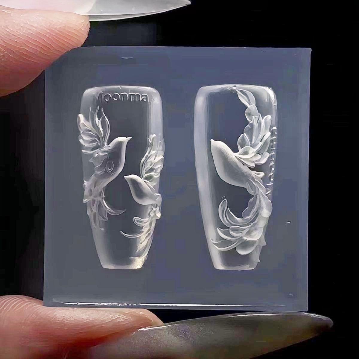 Peace Dove Silicone Mold 3D High-Transparency Embossed Nail Art Decoration