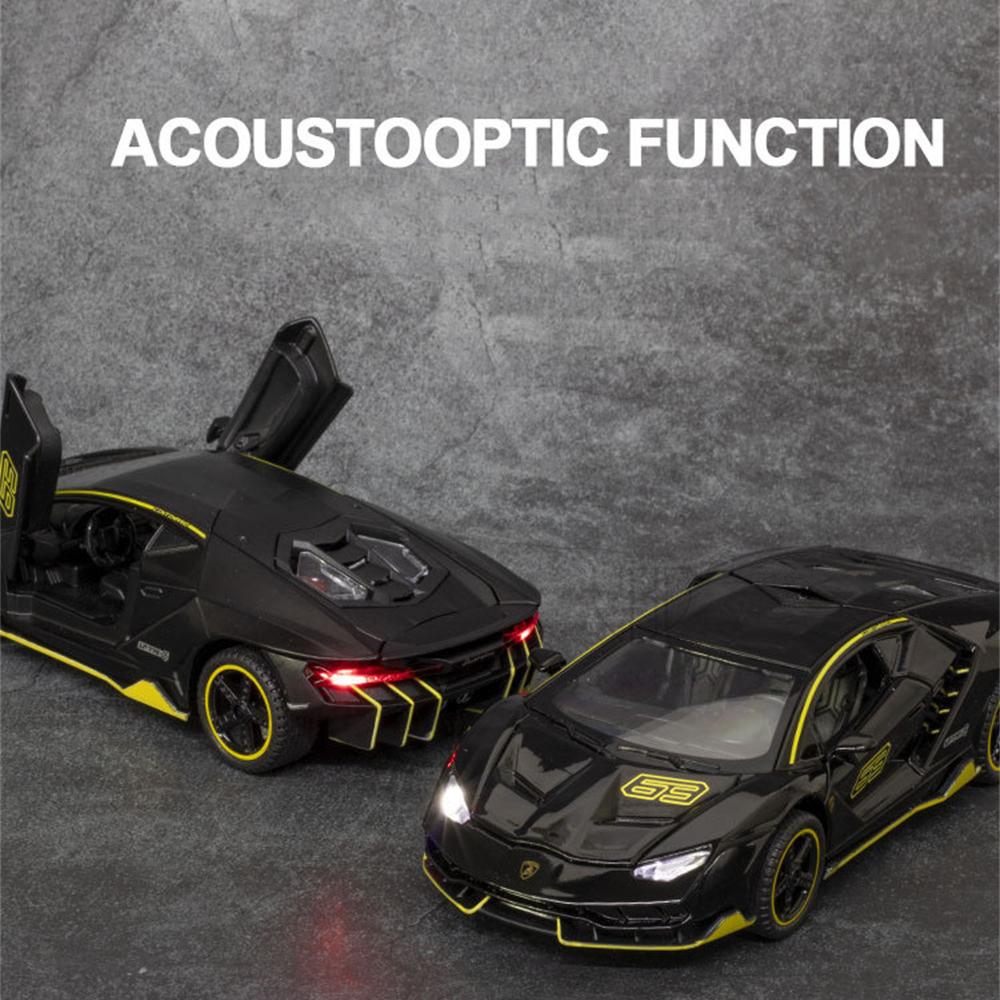 La scară 1/32 Lambor LP770-4 Model de mașină de jucărie turnată sub presiune, Vehicul de jucărie cu sunet și lumină pentru copii, copii mici, băieți, fete, colecție de cadouri