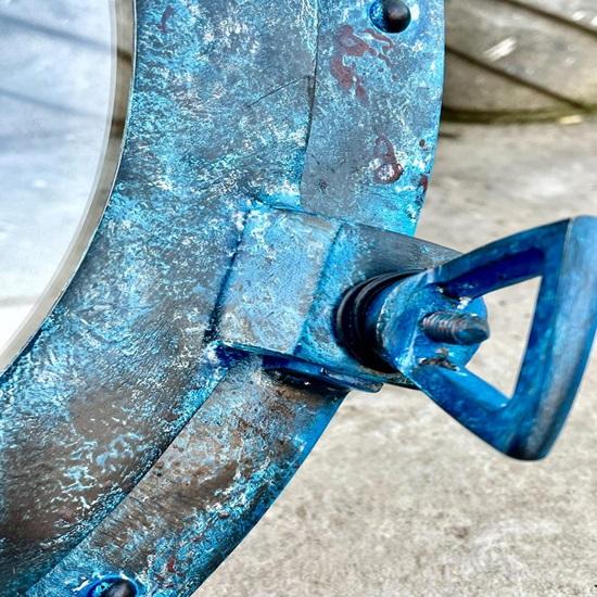 30.48 Cm Rustic Brass Ship Porthole Window Nautical Coastal Decor Patina Finish