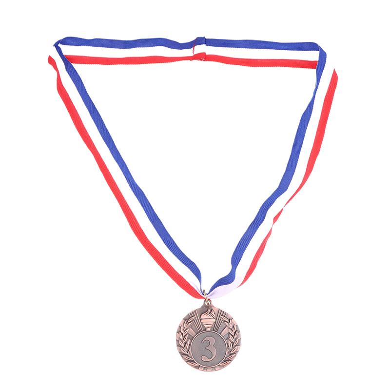 

5CM Gold Silver Bronze Metal Award Medals Winner Medals With Neck Ribbon Competition Medals Students Rewards Sports Medals бронзовий