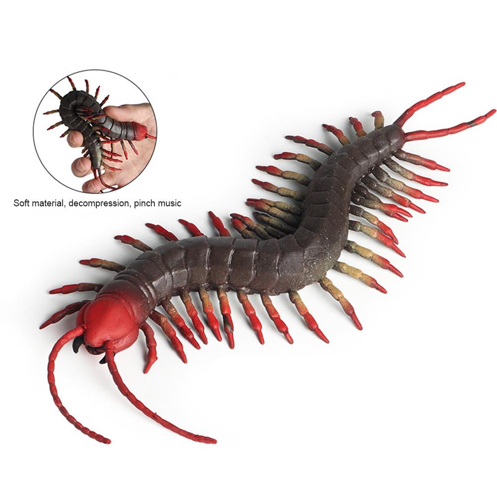 Realistic Animal Model Figurines Simulation TPR Rubber Centipede Figure Stress Relief Toy